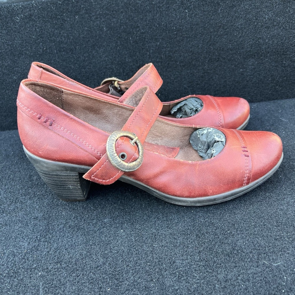 PIKOLINOS Shoes Mary Jane Pumps Gandia Arcilla Burgundy Leather Women's 40/9.5